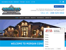 Tablet Screenshot of morgan-construction.com